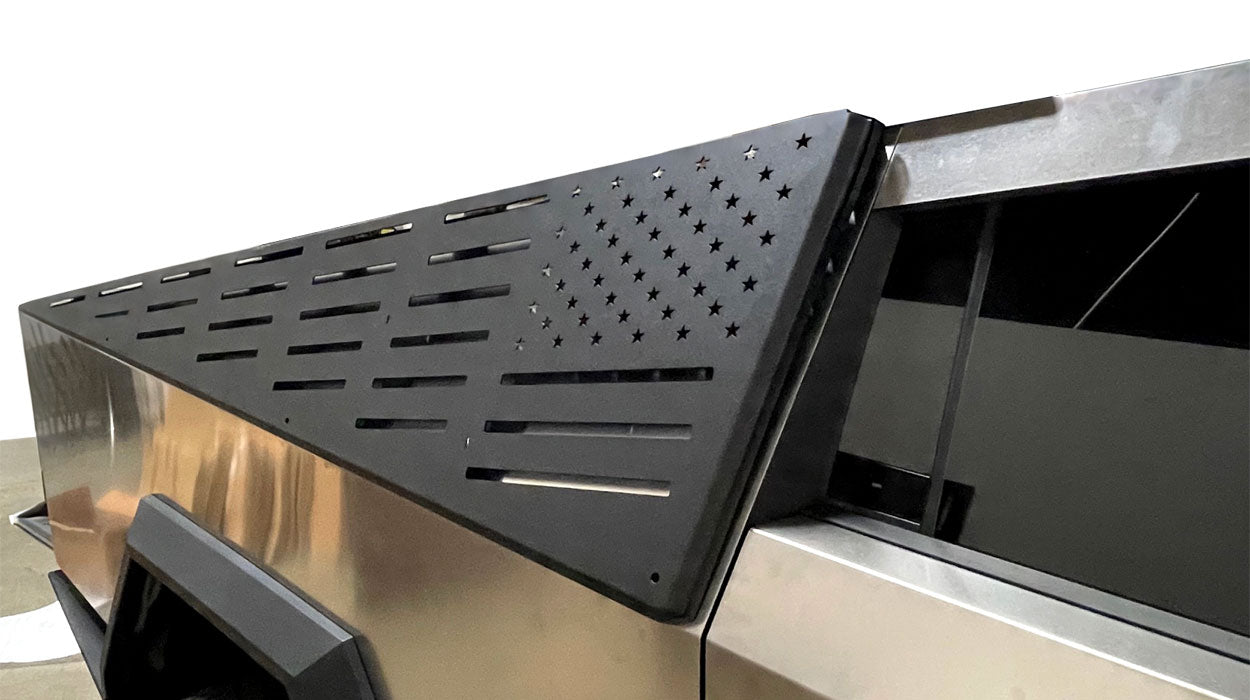 Tesla Cybertruck MOLLE Panels with USA Patriot Flag Design - 3