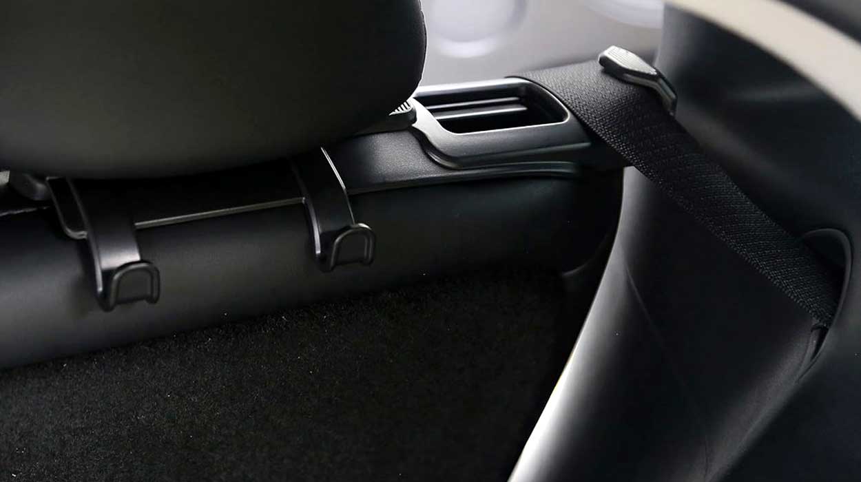 Tesla Model Y Rear Seat Seatbelt Holders with Hooks - 2