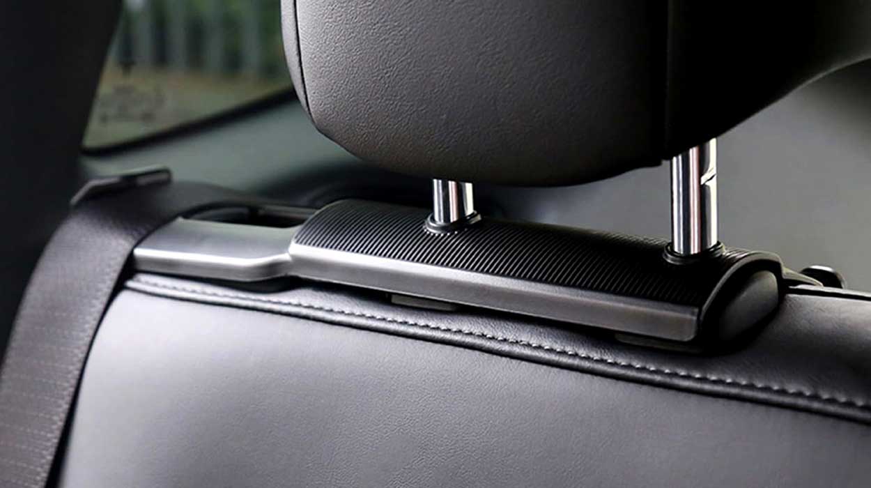 Tesla Model Y Rear Seat Seatbelt Holders with Hooks - 3