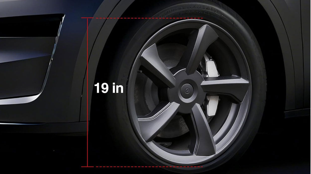 2025-2026 Tesla Model Y Juniper Wheel Covers (19 in) - 5 Spokes - 3