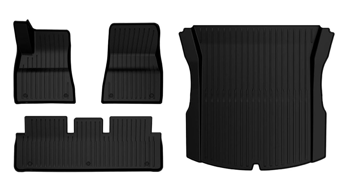 20242025 Tesla Model 3 Highland Floor Mats & Rear Trunk Mat