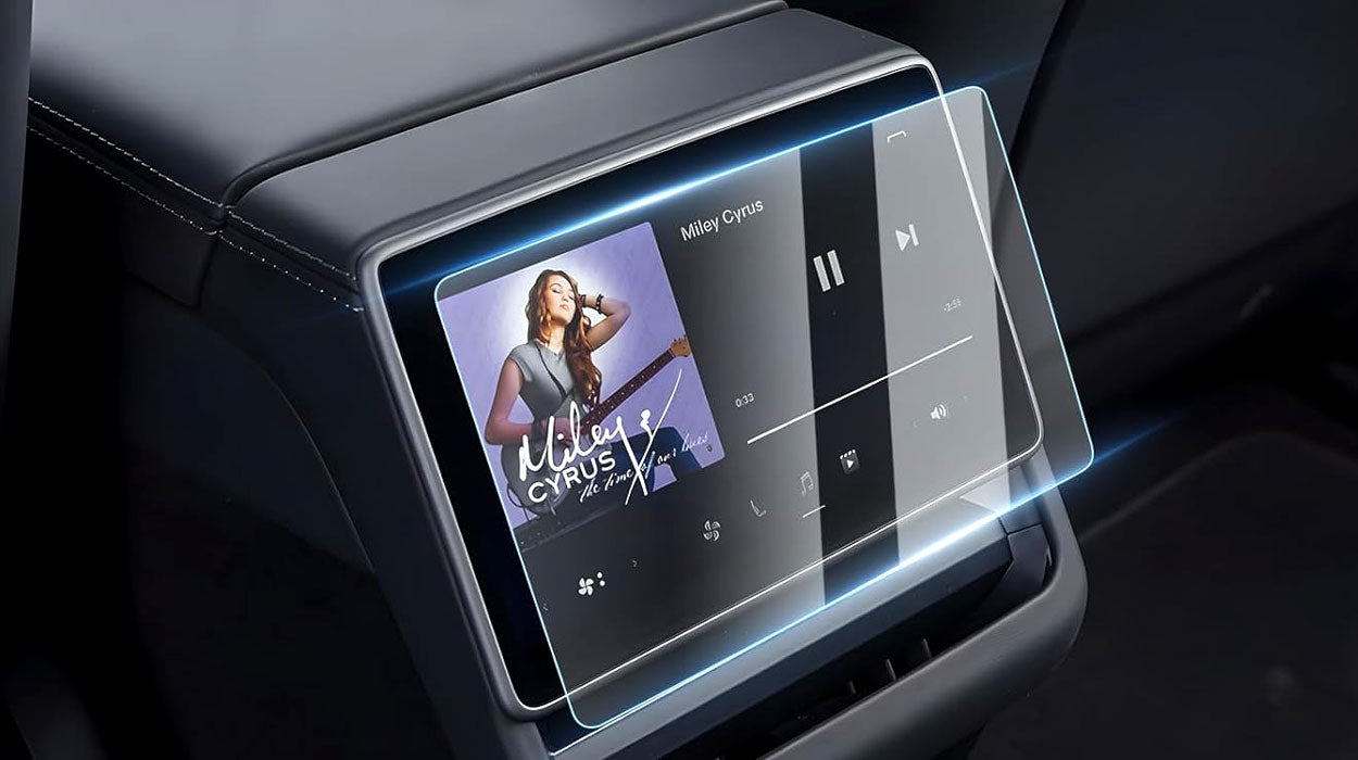 Magnetic Console Organizer BarBaren Under Screen Storage Box For Tesla ...