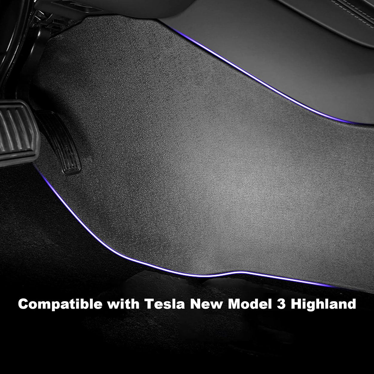 2024 Tesla Model 3 Highland Center Console Side Anti-Kick Mats - 3