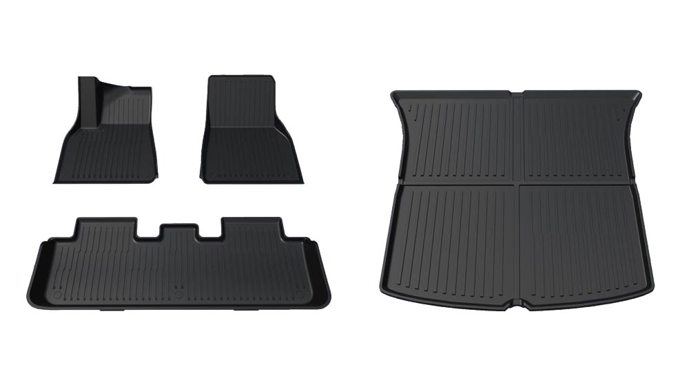 2020-2024 Tesla Model Y Floor Mats & Rear Trunk Mat (5 Seater) - Version SLP