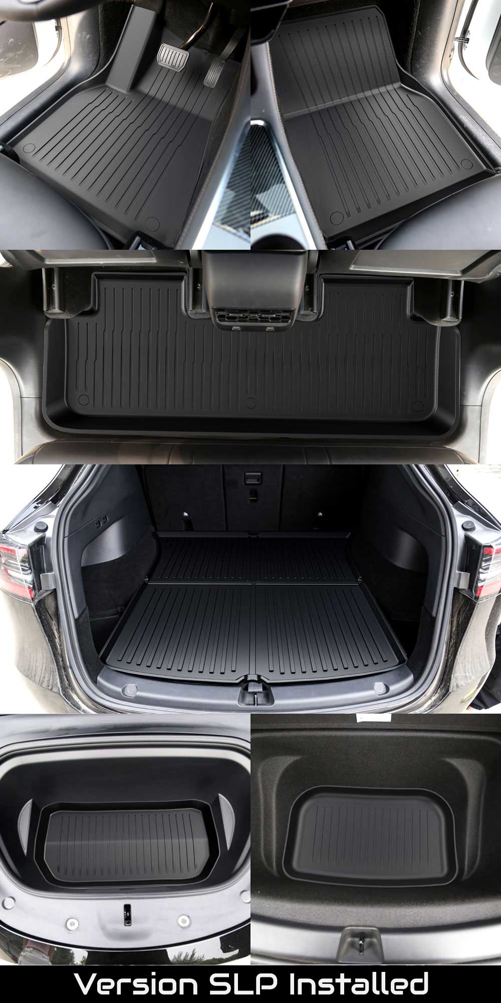 2020-2024 Tesla Model Y Floor Mats Full Set (5 Seater) - Version SLP - Installed
