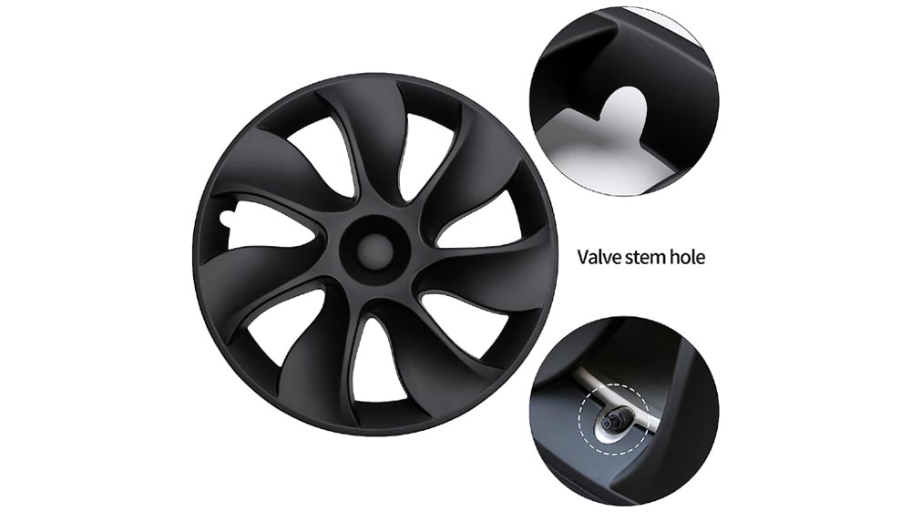 Tesla Model Y Wheel Covers Hub Caps (19 in) - 7 Spokes - 2