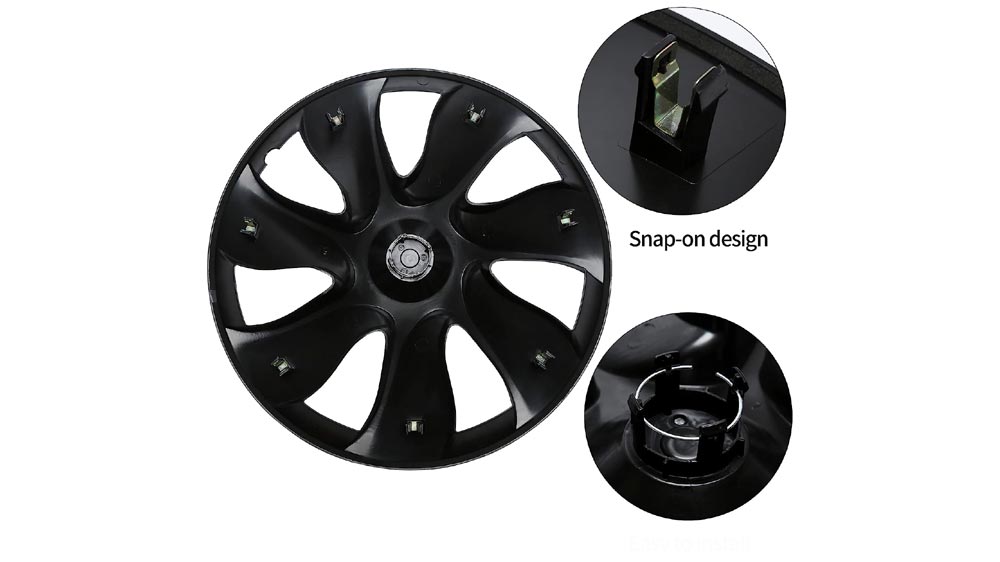 Tesla Model Y Wheel Covers Hub Caps (19 in) - 7 Spokes - 3