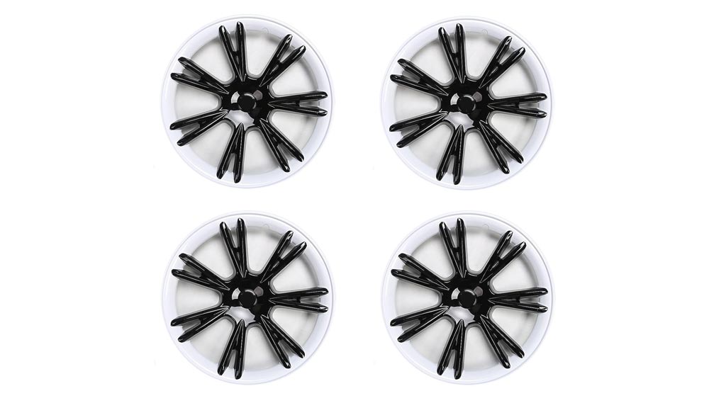 Tesla Model Y Wheel Covers Hub Caps (19 in) - B&W