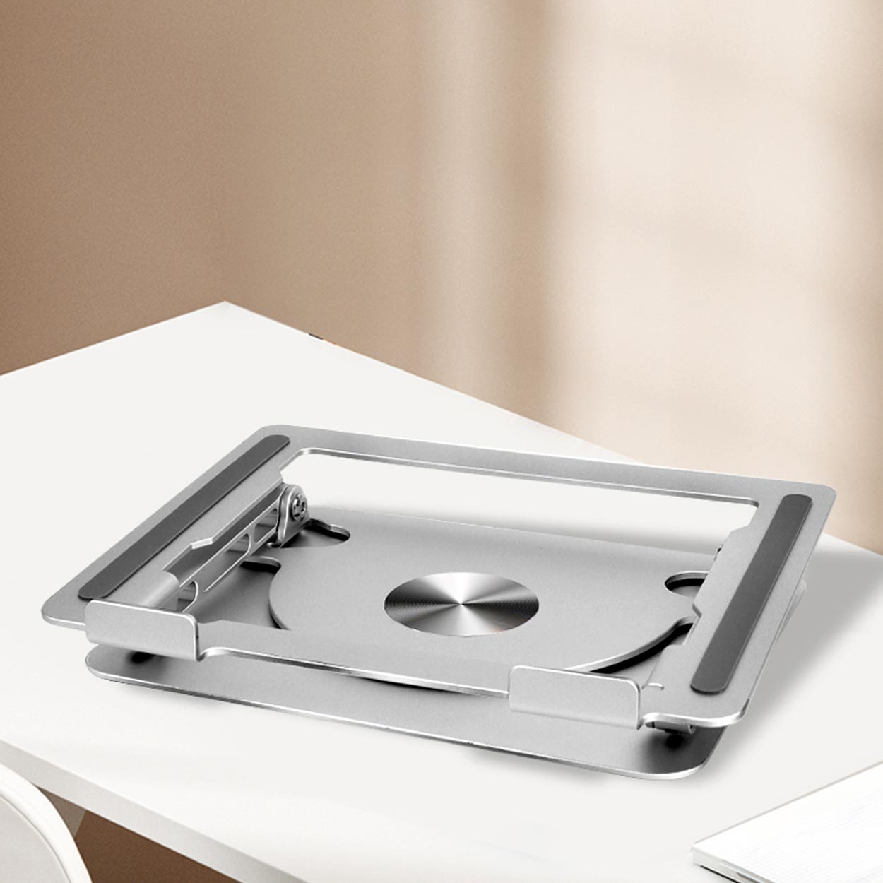Adjustable Laptop Stand with 360 Rotating Base - 3