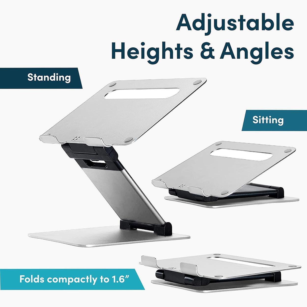 Ergonomic Laptop Stand with Adjustable Height - 4