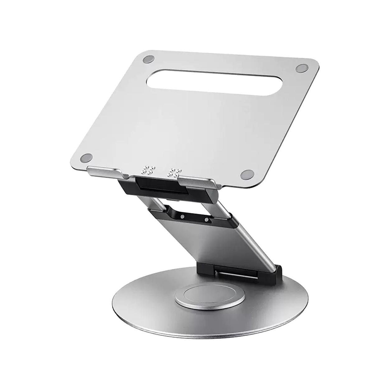 Ergonomic Laptop Stand with 360 Rotating Base and Adjustable Height