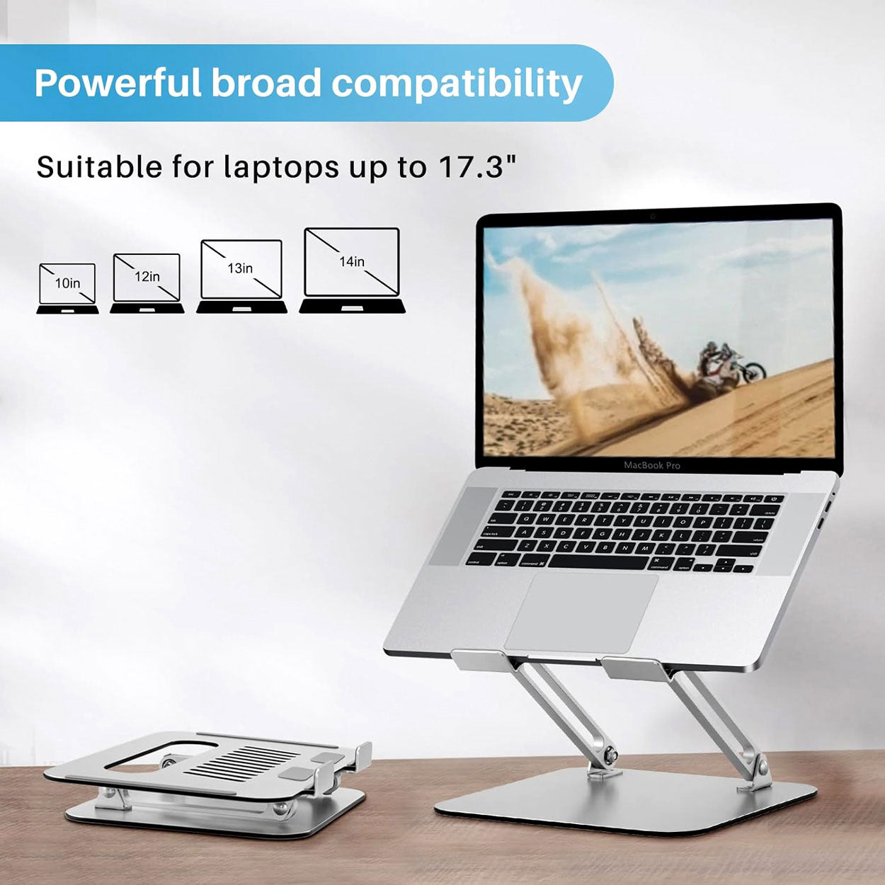 Ergonomic Laptop Stand with Adjustable Height - 4