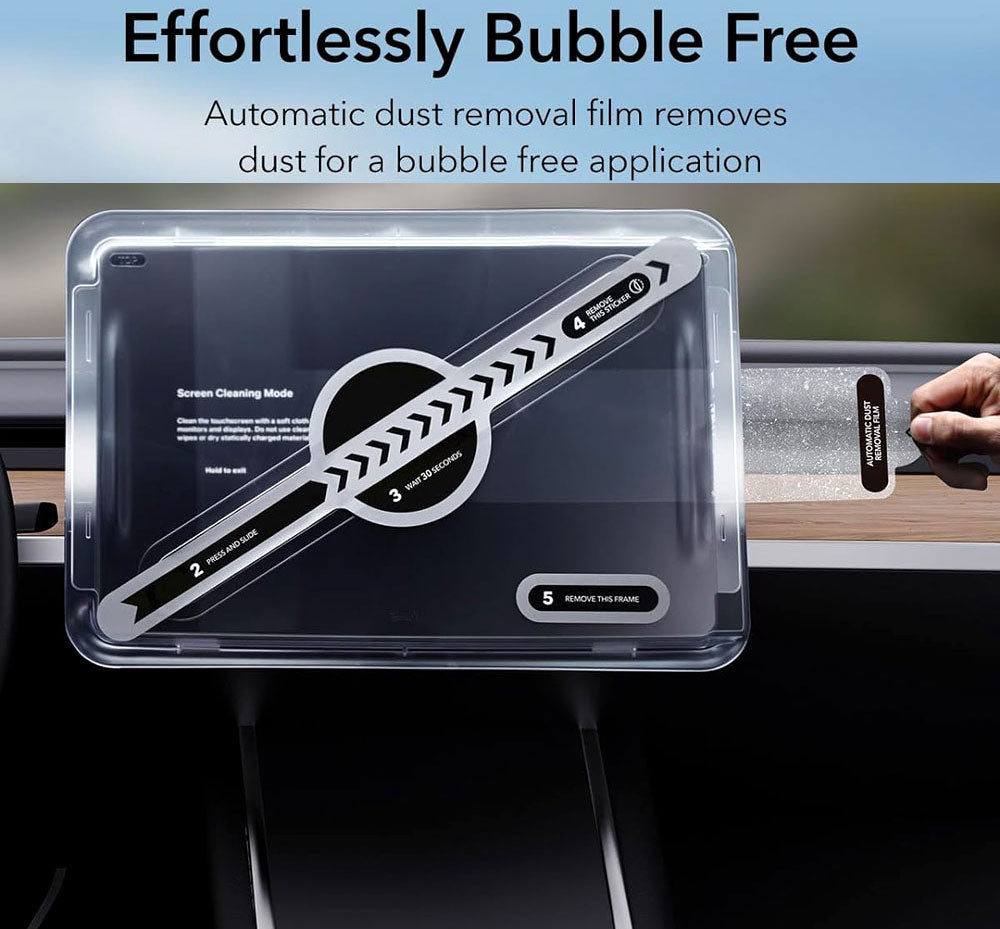 Tesla Model Y & Model 3 Screen Protector with Alignment Kit - 3