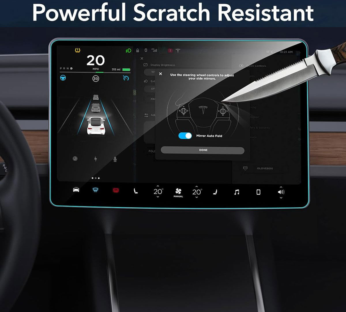 Tesla Model Y & Model 3 Screen Protector with Alignment Kit - 6
