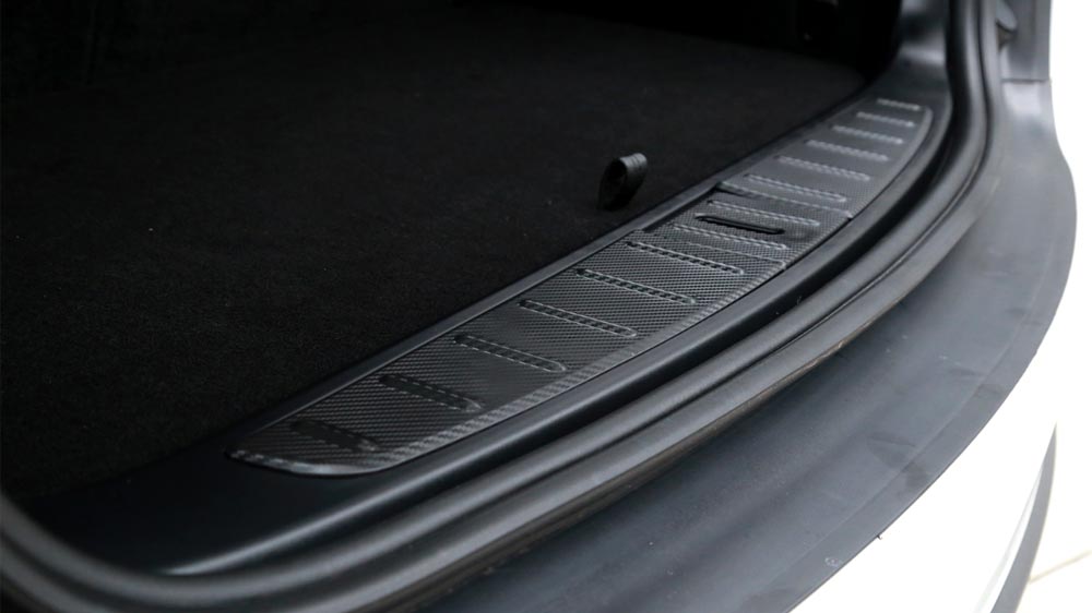 2022-2024 Tesla Model X Rear Trunk Protector Cover - Carbon Print - 3