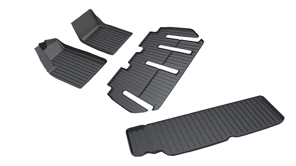2022-2024 Tesla Model X Floor Mats and Rear Trunk Mat (7 Seater)