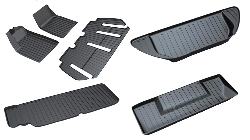 2022-2024 Tesla Model X Floor Mats (7 Seater) Full Set