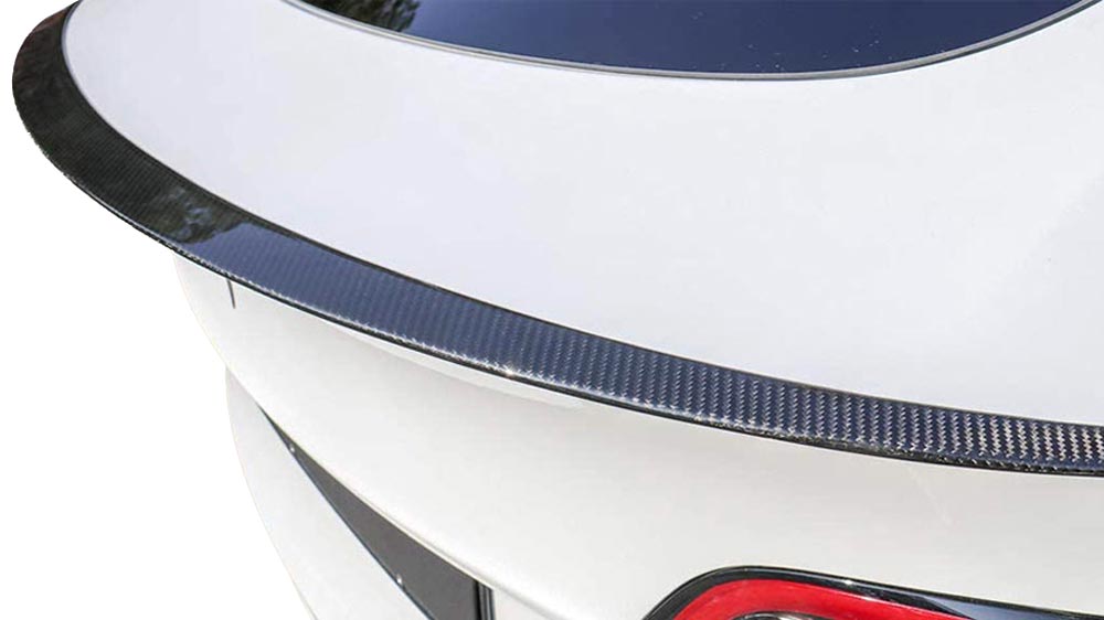 Tesla Model Y Rear Trunk Carbon Fiber Spoiler - Glossy
