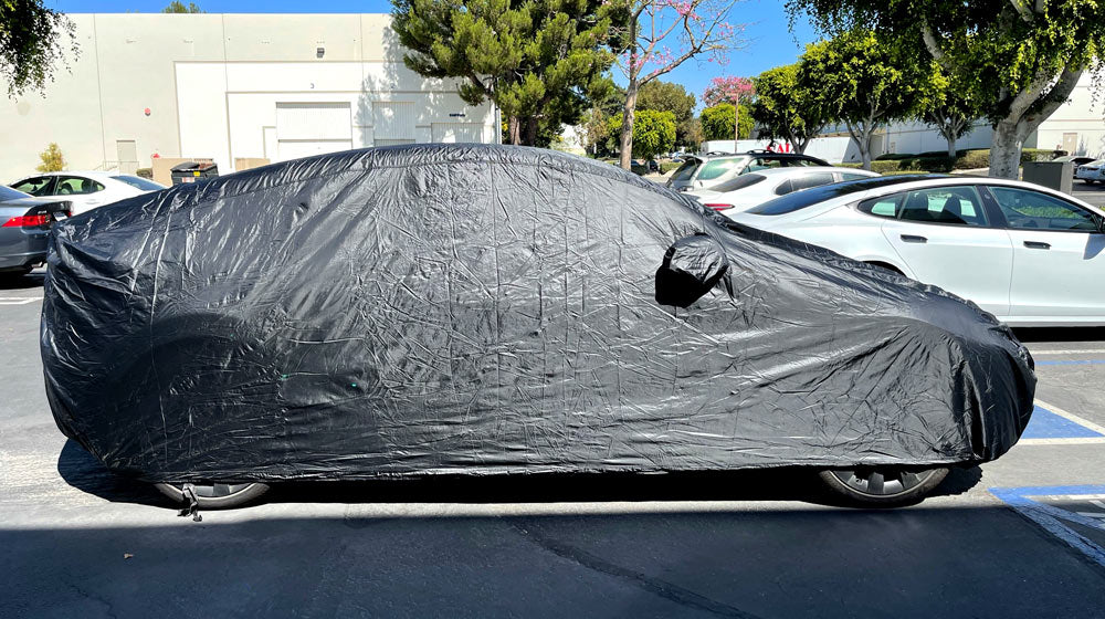 Waterproof Car Cover Replace for 2020-2024 Tesla Model Y, All Weather Model  Y Covers with Zipper Door, Ventilated Mesh & Charging Port for Snow Rain