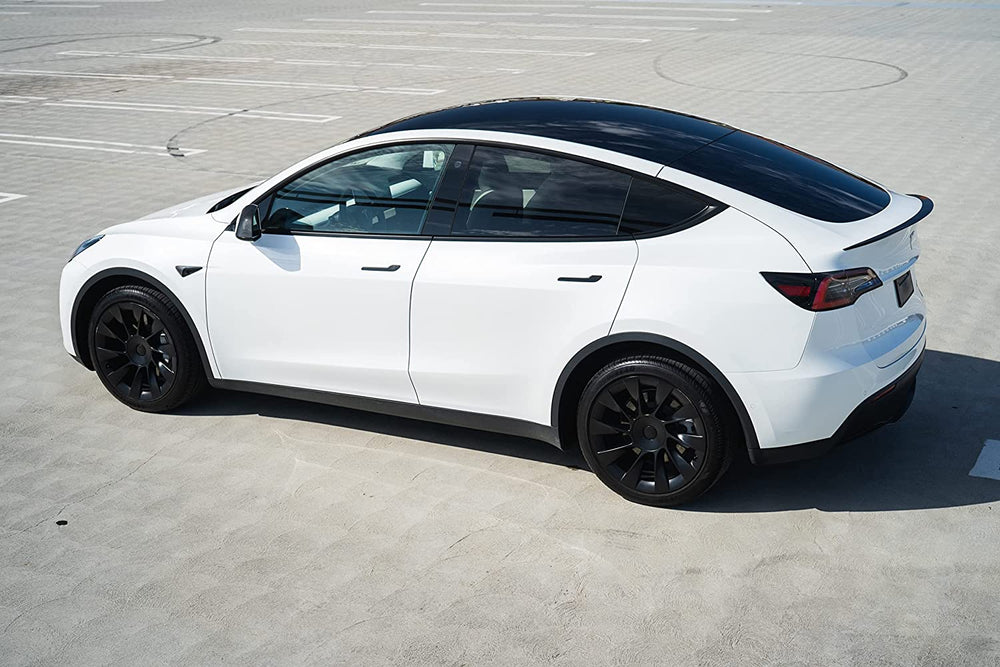 Tesla Model Y Rear Trunk Spoiler Carbon Print TESMANIAN