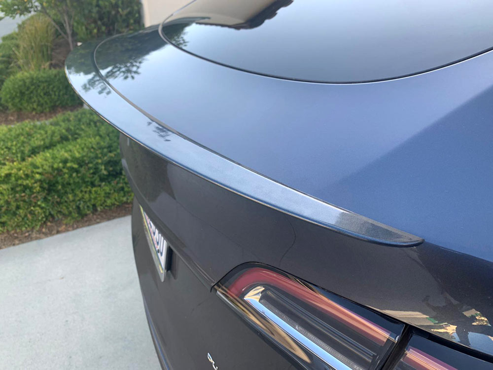 Tesla Model Y Hinterer Kofferraum Carbon Fiber Spoiler
