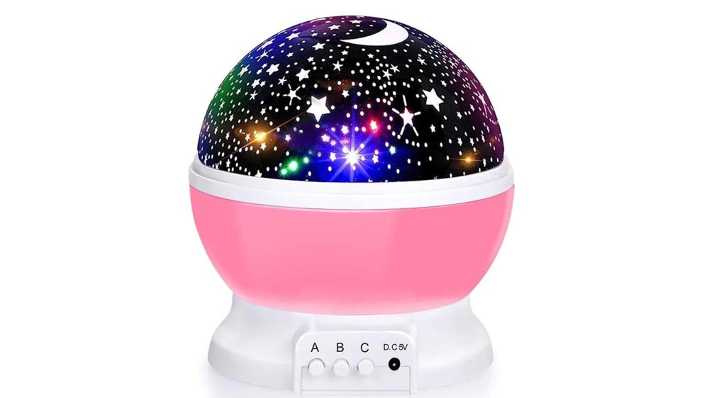 Moon Star Projector (Baby Night Light) - Pink